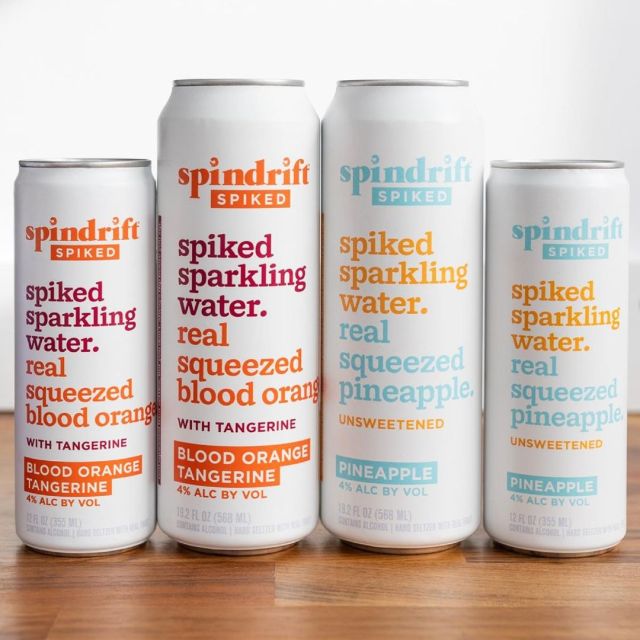 The biggest update in @spindriftspiked history: 19.2oz! Get ready to sip on even more Spiked in two of your favorite flavors. The ultimate grab-and-go can, companion that’s perfect for all the upcoming spring and summer adventures. Now available in Pineapple and Blood Orange Tangerine.