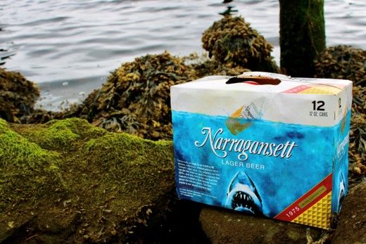 Get ready to relive the thrill of the ultimate summer blockbuster! 🦈🍺 Dive into nostalgia with Narragansett Beer's retro 1975 cans in honor of the 49th anniversary of JAWS. Grab a can, channel your inner Quint, and #crushitlikequint with us! Cheers to timeless classics and unforgettable moments at sea. #JAWSAnniversary #NarragansettBeer"