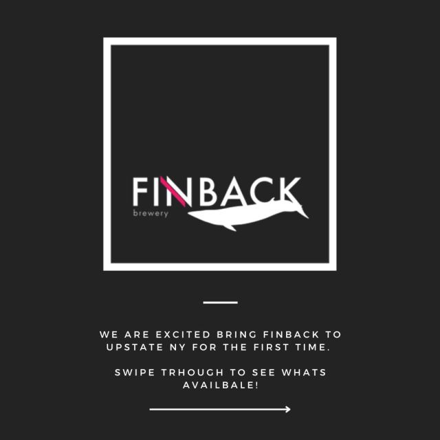 Today is the day, we are ecstatic to bring @finbackbrewery to Upstate NY for the first time.  From balanced West Coast IPA's to Pastry Stouts these folks do it all. Swipe through to see some fo the beers we have available at the moment and you can click the link in bio to see all the beers on Retailer Portal!