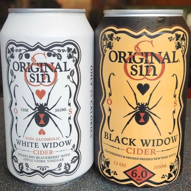 Do you like ciders with a spin? NYC based @originalsincider has some flavorful and unique ciders to enjoy!

The Black Widow is fruit-forward, yet tart, with a tantalizing complexity, made with blackberries and freshly pressed New York apples. 6.0% ABV

White Widow Cider - A Next Generation NA Cider. This low-calorie (35 calories) non-alcoholic blackberry cider is made with a mix of fruit juice, monk fruit as a natural sweetener and apple cider vinegar. White Widow is full of flavor and has a perfect balance of tart and sweet.

#cider #originalsincider #blackwidowcider #whitewidowcider