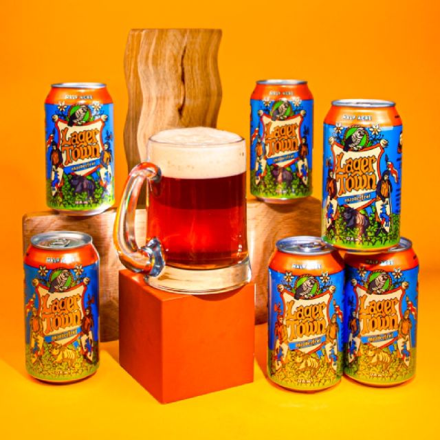 @halfacrebeer Lager Town: This Oktoberfest is a perennial favorite, celebrating the enduring ritual of gathering with family, friends & strangers to slug malty, rich, ruby-colored lager.